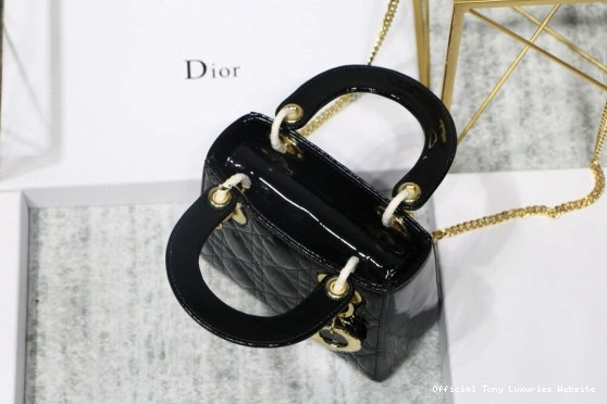 Tony Luxuries With Mini diro leather Cow Lady patent 0812